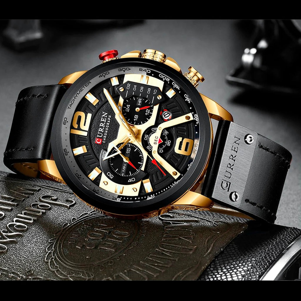 Reloj Curren 8329 Original Cuero Promocion