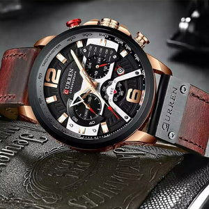 Reloj Curren 8329 Original Cuero Promocion