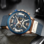 Reloj Curren 8329 Original Cuero Promocion