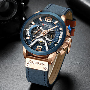 Reloj Curren 8329 Original Cuero Promocion