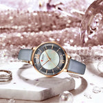 Reloj Curren 9080 Original En Cuero Dama