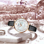 Reloj Curren 9080 Original En Cuero Dama