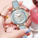 Reloj Curren 9080 Original En Cuero Dama