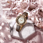 Reloj Curren 9080 Original En Cuero Dama