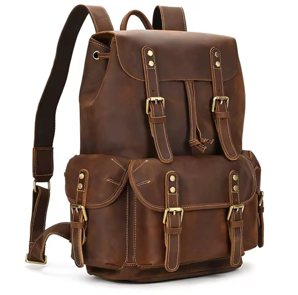 Mochila Cuero Original Importada