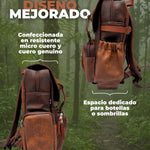 Mochila Cuero Aba Original Importada
