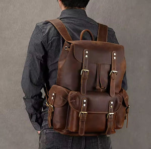 Mochila Cuero Original Importada