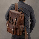 Mochila Cuero Original Importada