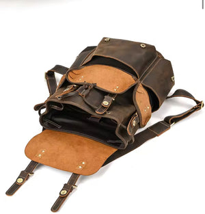 Mochila Cuero Original Importada